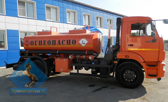 Автотопливозаправщик АТЗ-6,5 на шасси Камаз-43253