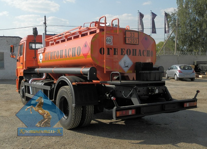 Автотопливозаправщик АТЗ-6,5 на шасси Камаз-43253