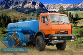 Автоцистерна нефтепромысловая АЦН-10С-43118 с химстойким покрытием